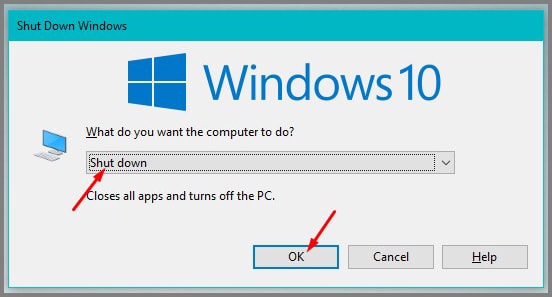 cara mematikan komputer windows 10