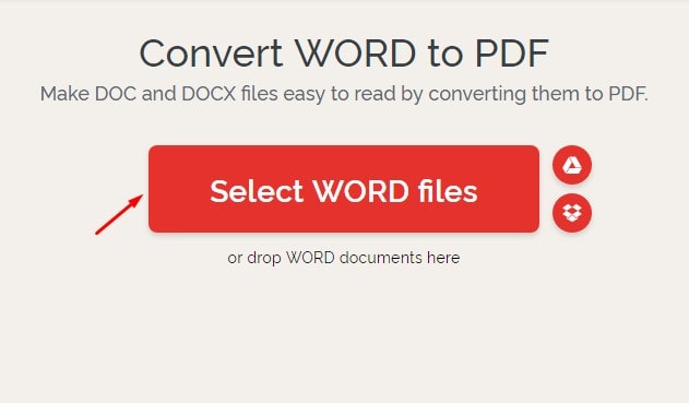 cara mengubah word ke pdf online free